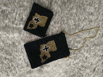 Fleur de lis cross bag