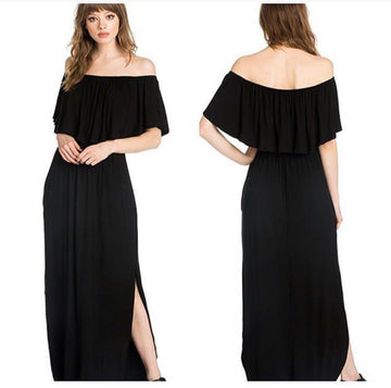 Off the shoulder maxi