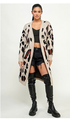leopard cardigan
