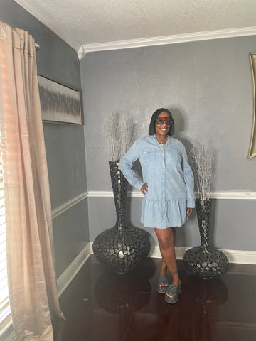 Quad Denim dress