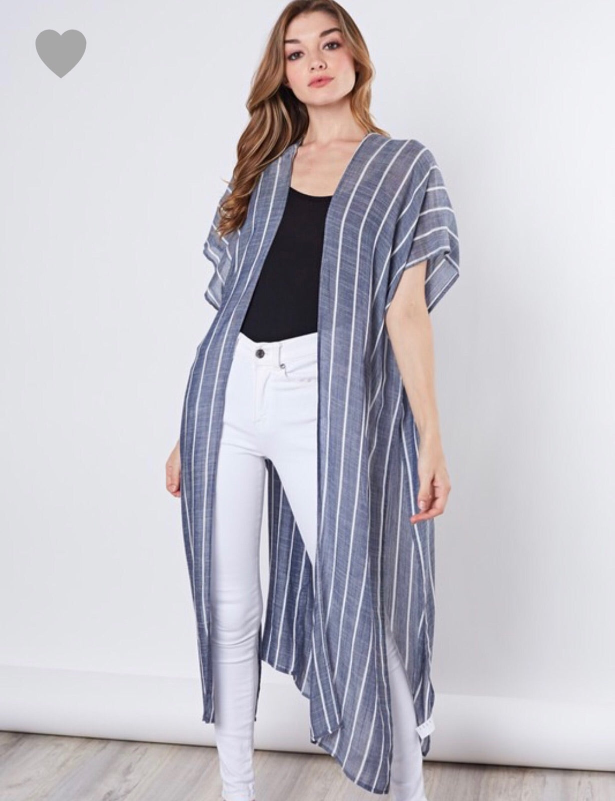 Denim kimono